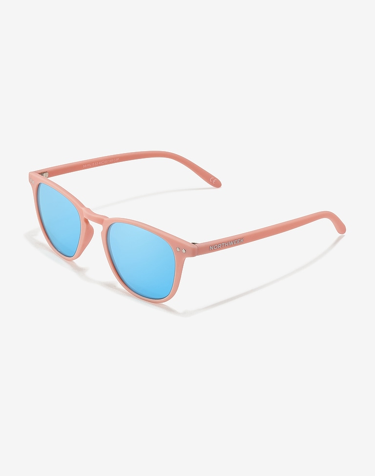 Sunglasses Northweek WALL PALE PINK - ICE BLUE POLARIZED