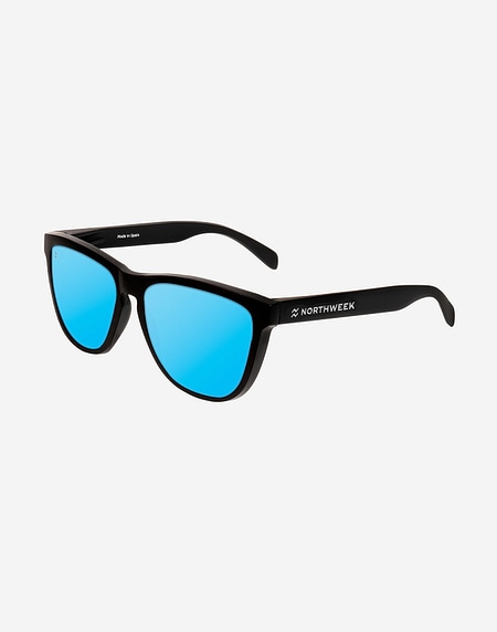 Γυαλιά ηλίου Northweek REGULAR MATTE BLACK - BLUE CHROME